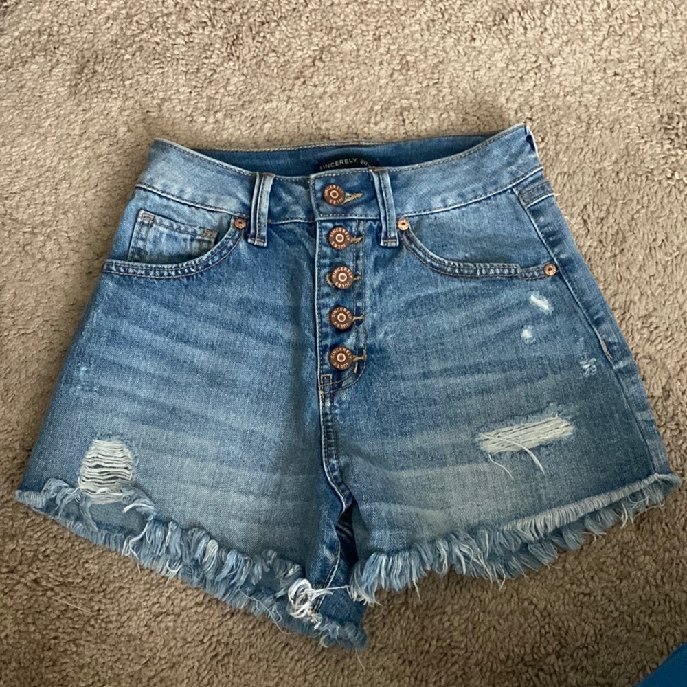 Denim shorts